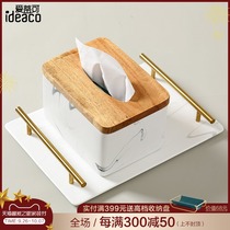 Nordic fashion marble ceramic tissue box home Creative Living Room restaurant coffee table rectangular drawing paper box