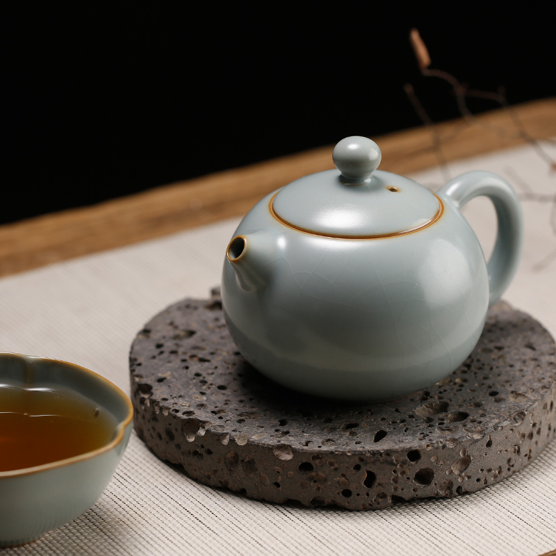 Three frequently hall your up with jingdezhen ceramic teapot kung fu tea teapot can open piece of filtering S24001 shih pot