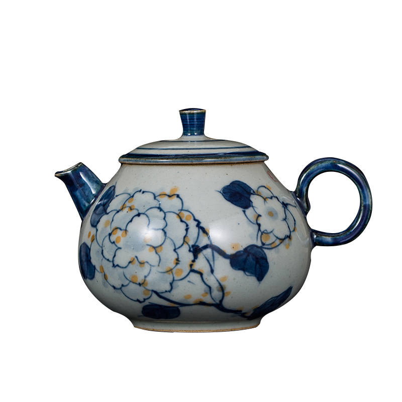 The three regular clay pot of profiteering household single pot of jingdezhen ceramic teapot tea teapot S22012