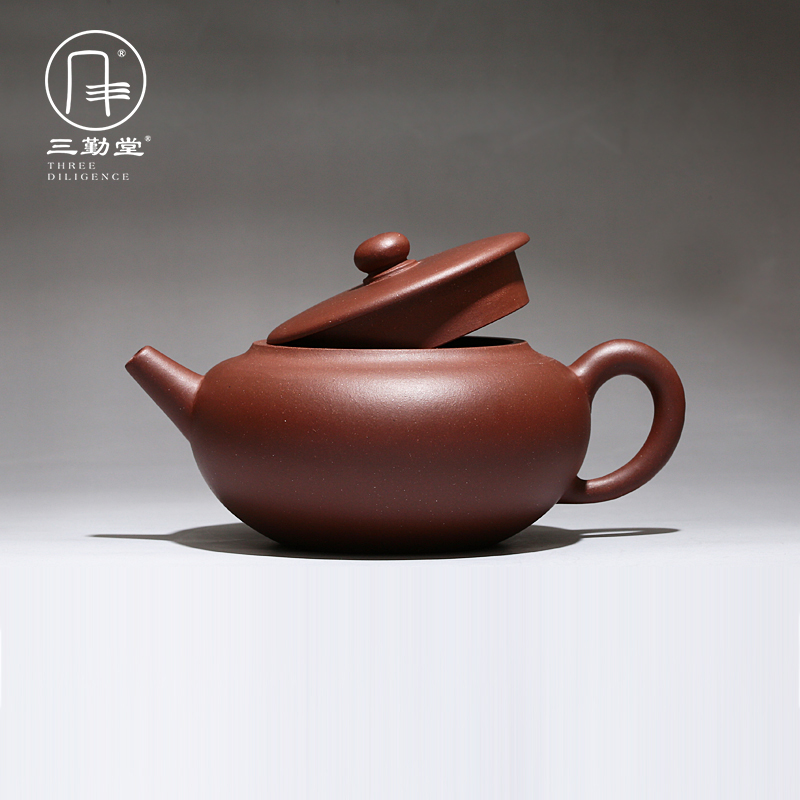 Three frequently hall are it yixing masters all hand kung fu tea kettle S26004 undressed ore SangBian purple clay pot