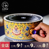 Sanqintang tangled branch electric ceramic stove tea stove Jingdezhen ceramic retro tea set versatile kettle tea stove S81024