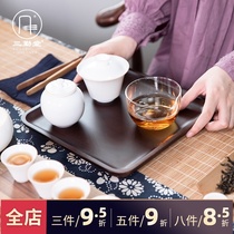 Sanqintang White porcelain Kung Fu tea set Ceramic cover bowl Tea cup Fair cup Tea cup Sheep fat jade pure white