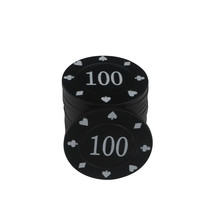 New Texas poker set 4 grams 0072 automatic mahjong machine card reward coins custom log pattern chip coins