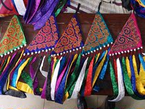 1 Sichuan Great Liangshan Mountain Yi Pocketbook Lady Triangle Bag Cigarette Bag Pure Handmade Cloth Art Wallet Womens Clothing Adornment