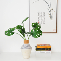 Promotion Nordic Style Indoor simulation Green plant Beam Seven Leafs Turtle Back Leaf Living-room Office Room F592