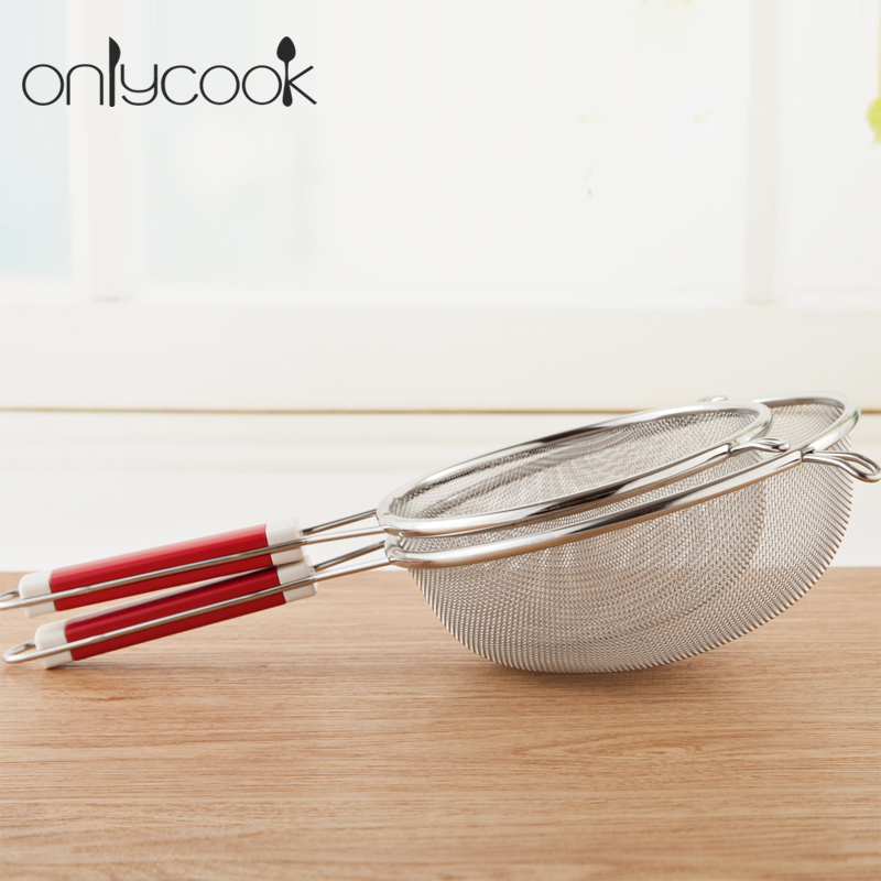 onlycook large stainless steel strainer, double ear strainer, strainer, strainer, oil strainer, kitchen strainer, deep fried