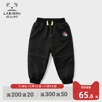 Rabbi tree childrens clothing children loose casual pants 2021 autumn winter clothes new boys overalls baby sports trousers