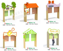 Kindergarten Early Education Children's Doll's Home Game Introduction Multifunctional Fence House Gate Corner Entrance