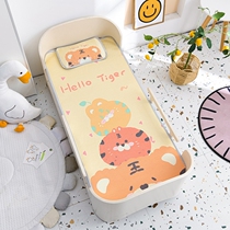 Ten Miles of Spring Breeze 2022 New Childrens Cartoon Ice Silk Mat Three-piece Newborn Baby Kindergarten Special