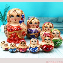 Russian dolls 15 layers of pure handmade wooden crafts branded festival gifts for childrens puzzle toys