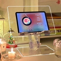 Acrylic reading shelf transparent and liftable simple bookshelf drawing desktop fixed learning reading shelf reading stand