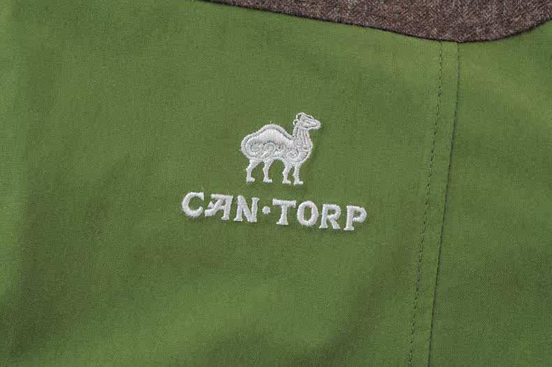 cantorp骆驼户外冲锋衣女冬季中长款收腰三合一两件套保暖抓绒衣