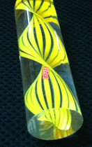 Transparent wire plexiglass acrylic twisted wire rod pmma color internal thread round rod diameter 12mm 6mm