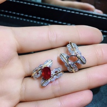 s925 silver ring empty support Oval 5 * 7mm ring drag exquisite Joker Japanese and Korean womens ring mouth