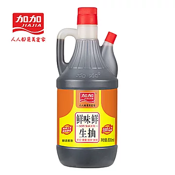 【加加官旗】鲜味鲜生抽酿造酱油800ml[3元优惠券]-寻折猪