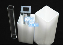 High transparent acrylic plexiglass square tube transparent square 25*17 tube acrylic tube sandblasting car tooth punch