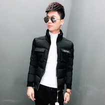 Spirit small group Body Cotton Clothing Tide Men Trend Stand-up Collar Cotton Suit Jacket Society Youth Blouses Winter New Cotton Padded Jacket
