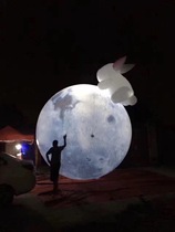 Mid-Autumn Festival Inflatable Moon Piste Mall Hotel Light Moon Inflatable Moon Ball Luminous Moon Piste