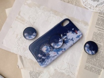 (All Things Quiet Mystery) Original Mobile Phone Airbag Bracket Telescopic Multi-function Ring Shake Voice Net Red