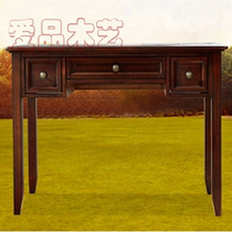 American full solid wood drawer writing desk desk bookshelf computer desk mini dressing table simple European combination customization