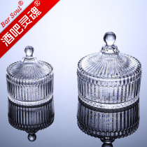 Bar Soul European style Royal carved stripe spice box sugar tank dried fruit plate decorative box Spice Box bar utensils