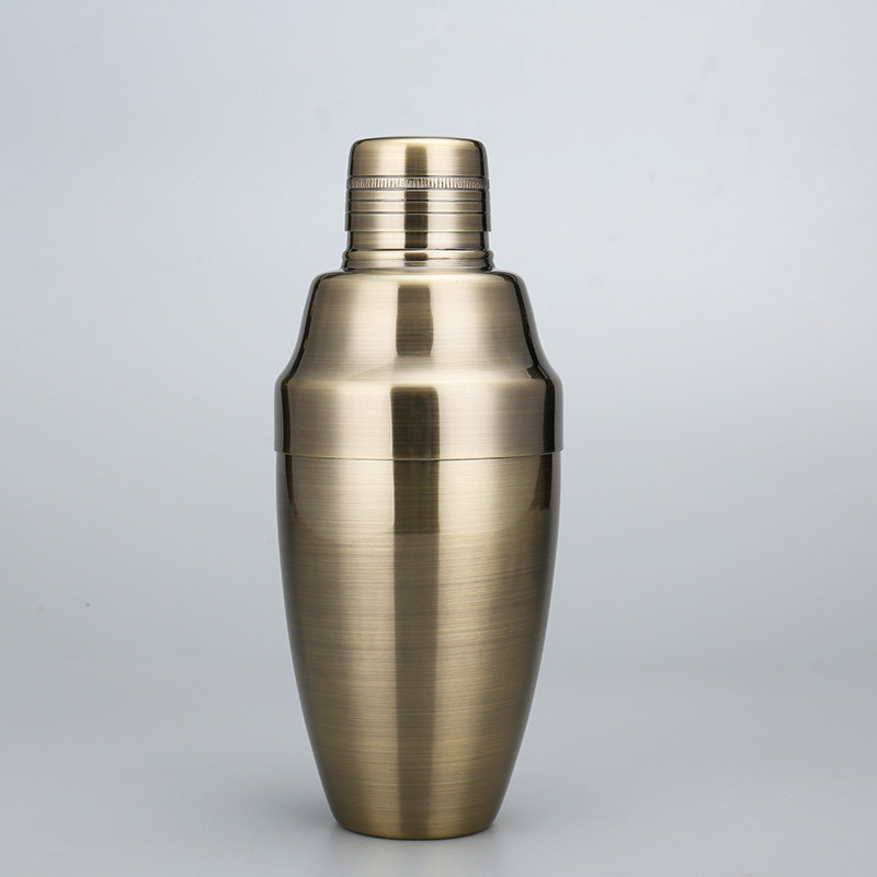 酒吧灵魂 台湾版三段式传统型摇酒壶500ml镜光版摇酒壶雪克壶