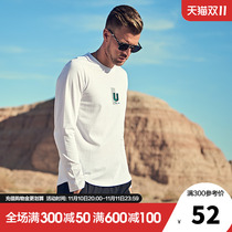 British Columbia men's long sleeve t-shirt autumn winter new fashion round neck pure cotton casual bottoming shirt autumn clothing men