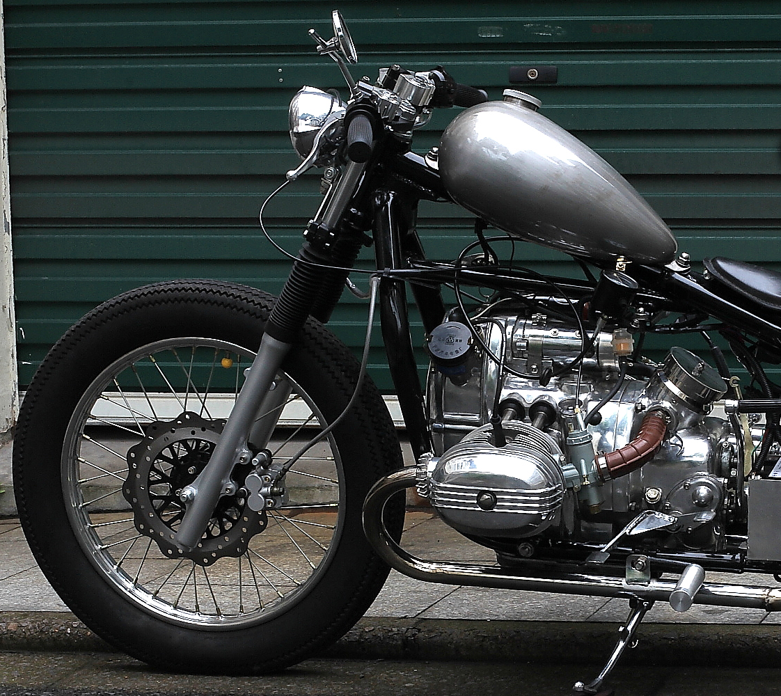 长江750定制单机前叉前减震碟刹套装 改装复古舒适前叉 改碟刹