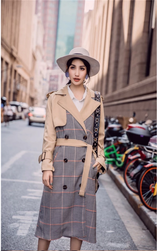 2022 phong cách mới quần áo phụ nữ ở Châu Âu - Trench Coat