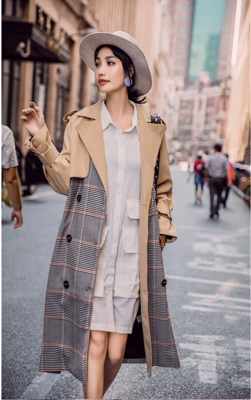 2022 phong cách mới quần áo phụ nữ ở Châu Âu - Trench Coat