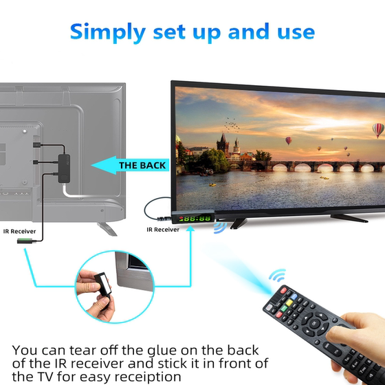 DVBT2 디지털 TV 셋톱 박스, RF에서 HDMI 디지털 안테나 무료 DVBT2 디지털 TV 셋톱 박스, RF에서 HDMI 디지털 안테나 무료
