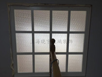 Customized diamond pattern glass three-dimensional embossing art glass porch screen door and window partition glass transparent opaque shadow