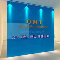 Customized tempered paint glass background wall TV Wall decorative art glass wall polycrystalline paint desktop glass