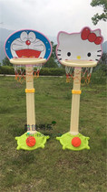Kindergarten childrens indoor plus thick plastic basketball rack Kindergarten shooting device household basketball rack