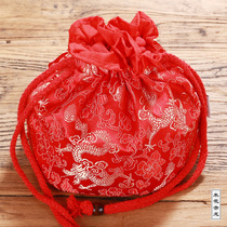 Soup Parents-in-law Burqa Palace Vintage Retro Soup Lady Jacket Flannel Broth Brocade Brocade Pure Bronze Old Bronze bronzed and covered