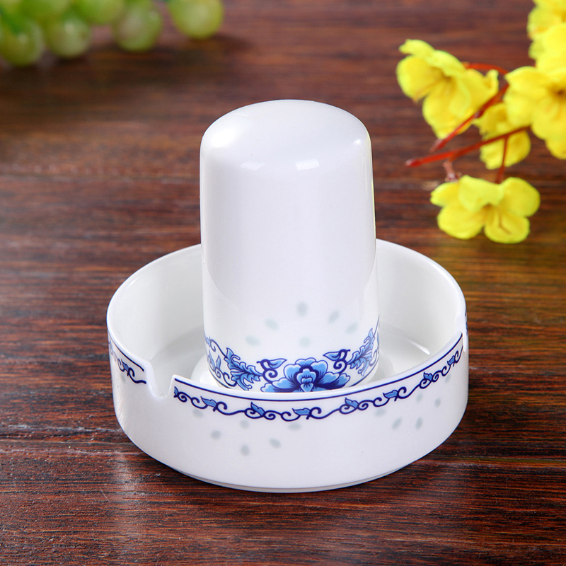 Jingdezhen blue and white and exquisite dishes suit Chinese ipads porcelain tableware glair household food dish wedding housewarming gift