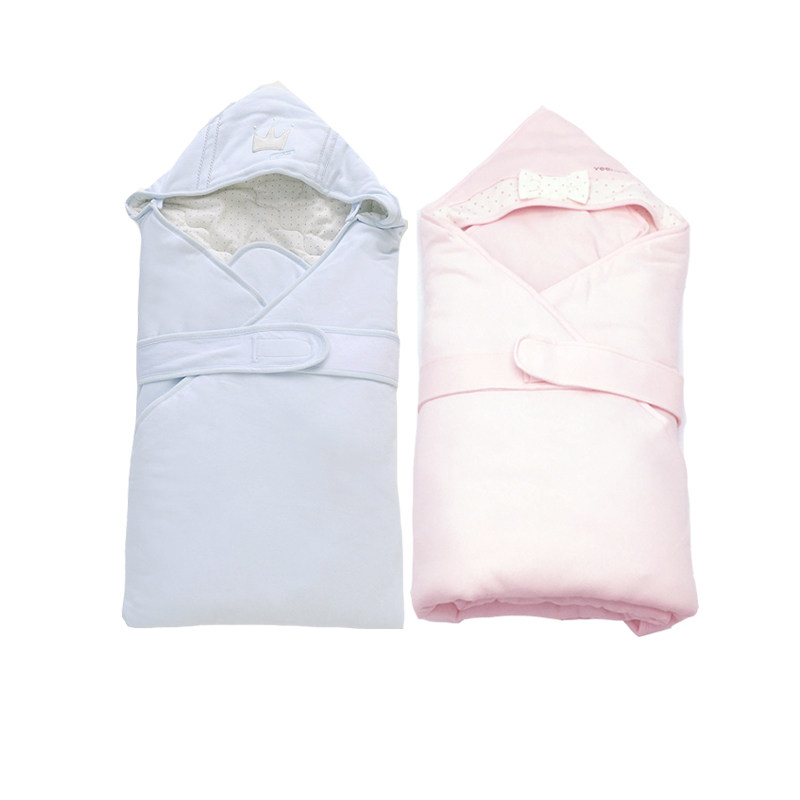 英氏正品新生儿纯棉春夏大抱被柔软夹棉包被 143133/164501_6折现价