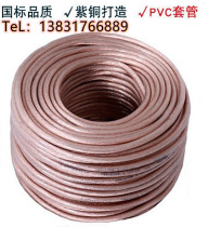 National standard transparent skin high and low voltage grounding wire 25 square multi-strand soft copper wire 10 wire 16 cable 35 square