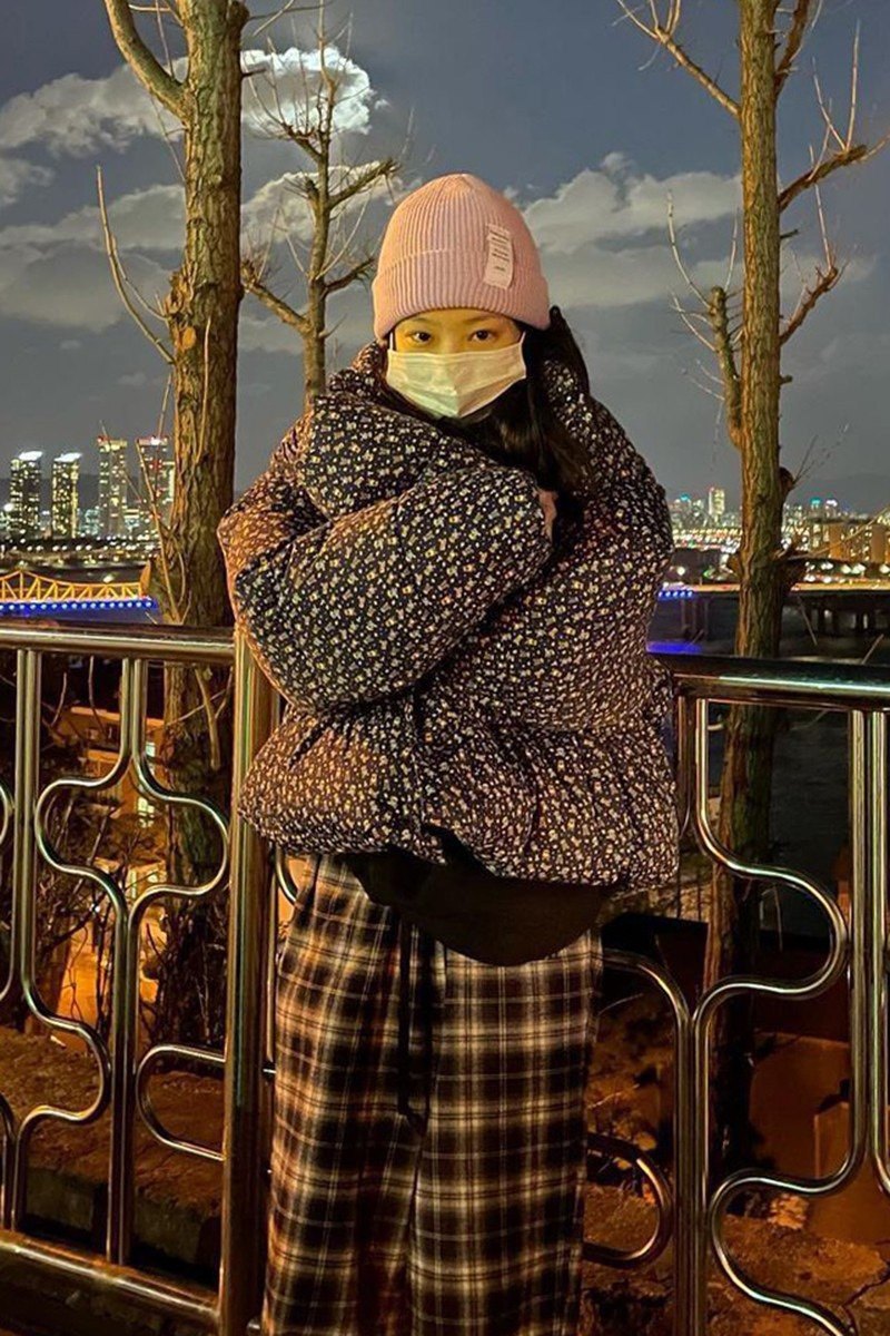 明星blackpink金智妮jennie同款面包服外套冬加厚羽绒棉服棉衣女-依