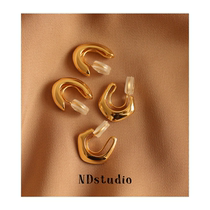 ND without ear hole into super daily ~ circle ear ring ear clip Ear Clip Mosquito tray Cool Wind Superior sense minimalist approach