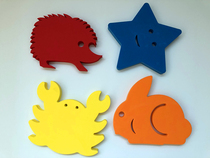 Floating board children buoyant water early education fun animal model water board baby floating water foam board