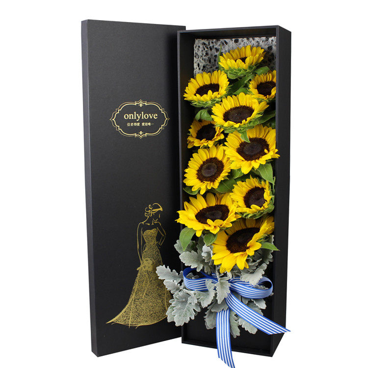 教师节向日葵鲜花礼盒上海同城鲜花速递送长辈领导生日祝福鲜花