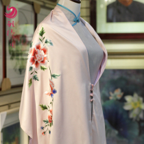Xiang embroidery hand embroidered long scarf shawl double winter cloak silk silk scarf women embroidered mother gift