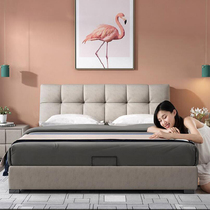 Nordic cloth bed modern simple 1 8m removable and washable double bed master bedroom wedding bed small apartment Net red technology cloth bed