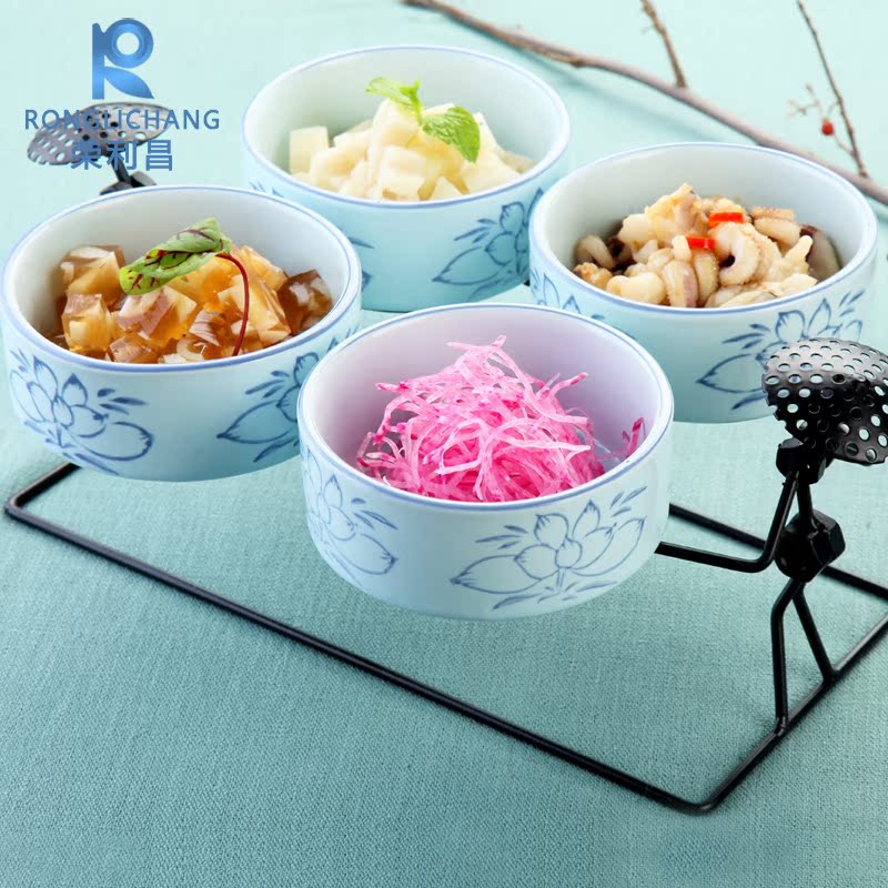 荣利昌酒店会所用品 创意 个性 农家乐特色火锅店异形凉菜餐具盘_7折