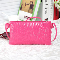 A new crocodile print mini small square bag fashion woman bag phone small bag bag single shoulder bag inclined satchel bag