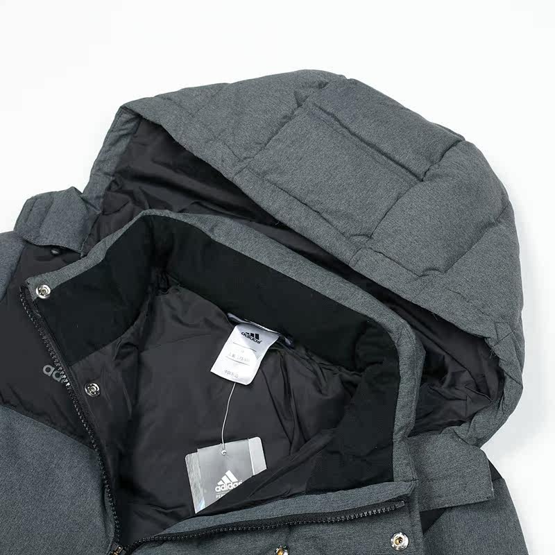 【adidas阿迪达斯 冬款 男保暖运动连帽羽绒夹克 m68839 m68838