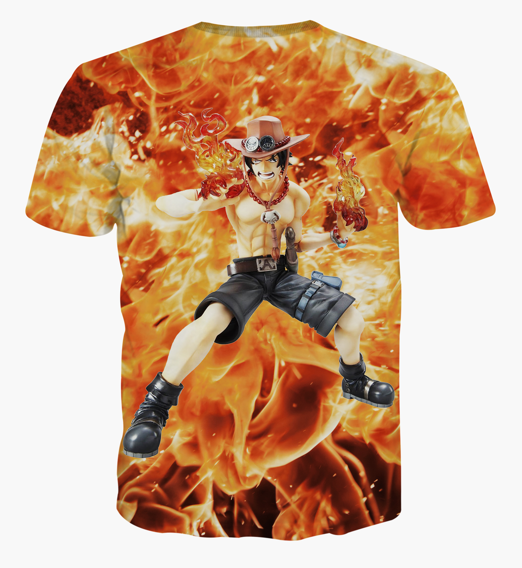 新男女短袖装密集海贼王路飞英雄卡通人物3dt恤情侣班服创意动漫t