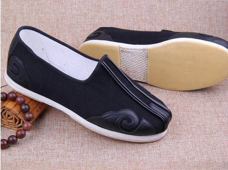 新品包邮老北京布鞋 男款手工千层底云头洒鞋一脚蹬踢死牛功夫鞋