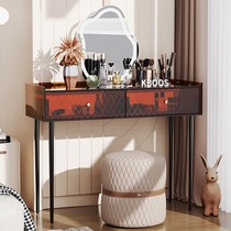 Acrylic European dresser bedroom modern minimal makeup mirror network red small luxury storage cosmetic table